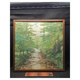 Paint on board signed
