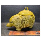 Mid century elephant cookie jar