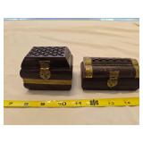 Wood trinket boxes