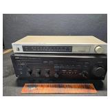 Yamaha receiver with technics tuner both power on