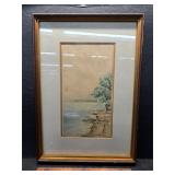 Art signed A Holtcomp 1912
