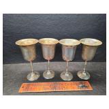 Silverplate stemware