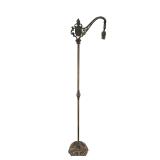 Cast iron bridge arm lamp