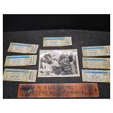 Picture and concert sports tickets
