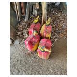 4 fuel cans