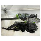 EGO chainsaw and hedge trimmer