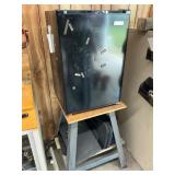 Working refrigerator,table and contents