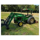 1989 John Deere 2155 Tractor with loader