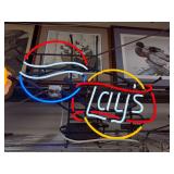 Laze potato chip and Pepsi neon