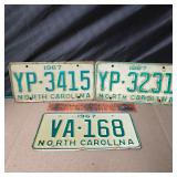 3 1967 NC Tags