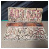 2 1951 NC Tags