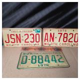 3 1975, 76 NC Tags