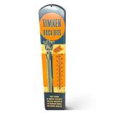RARE TIMKEN BITS USA THERMOMETER 39" METAL SIGN