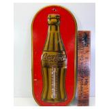 1937 gold/red tin coke thermometer tin