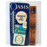 Vintage oasis cigarette thermometer