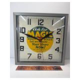 Early Magic heels, soles advertising clock