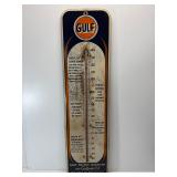 TIN THERMOMETER GULF NO-NOX GASOLINE