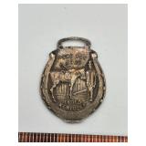 Sterling Early 1900s green River whiskey watch fob