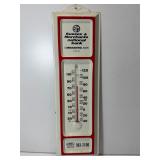 13" Sussex and merchants national Bank thermometer