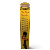Antique 36" Major antifreeze wood thermometer