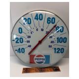 18" vintage Pepsi bubble glass thermometer