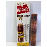 1963 Masons root beer tin thermometer