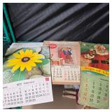 4 Vintage Coke Calendars 1957, 63, 71, 72