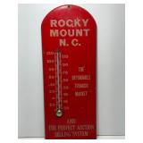 Antique tobacco auction Rocky Mount NC thermometer