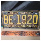 1959 NC Tag