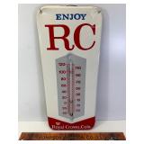 Vintage Royal Crown cola tin thermometer