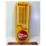 1960 Tr-Ade drink tin thermometer
