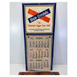 1956 Dixie Crystals tin thermometer 20"x9"