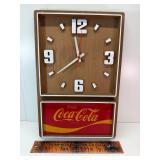18" plastic coke clock working