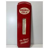 Vintage double cola tin thermometer