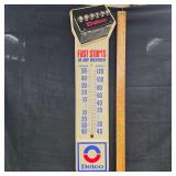 Plastic vintage Delco Battery thermometer