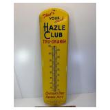 Vintage Hazel Club orange drink thermometer