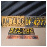 1953,58, & 65 NC Tags