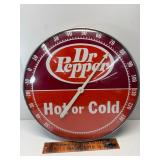 18" Dr Pepper bubble glass thermometer
