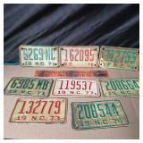 8 NC Motorcycle Tags