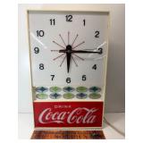Vintage Coca-Cola lighted clock
