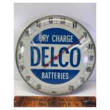Vintage Delco battery bubble glass thermometer