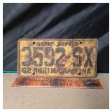 1962 NC Tag
