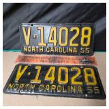 2 1955 NC Tags