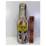Early diecut tin Nugrape thermometer