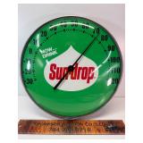 Vintage Sun-drop bubble glass thermometer