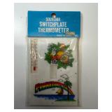 Souvenir thermometer switch plate