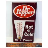 Vintage Dr Pepper tin thermometer