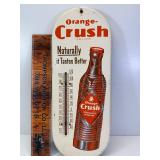 Vintage Orange crush thermometer