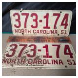 2 1951 NC Tags