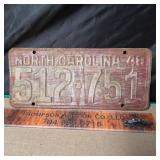 1948 NC Tag